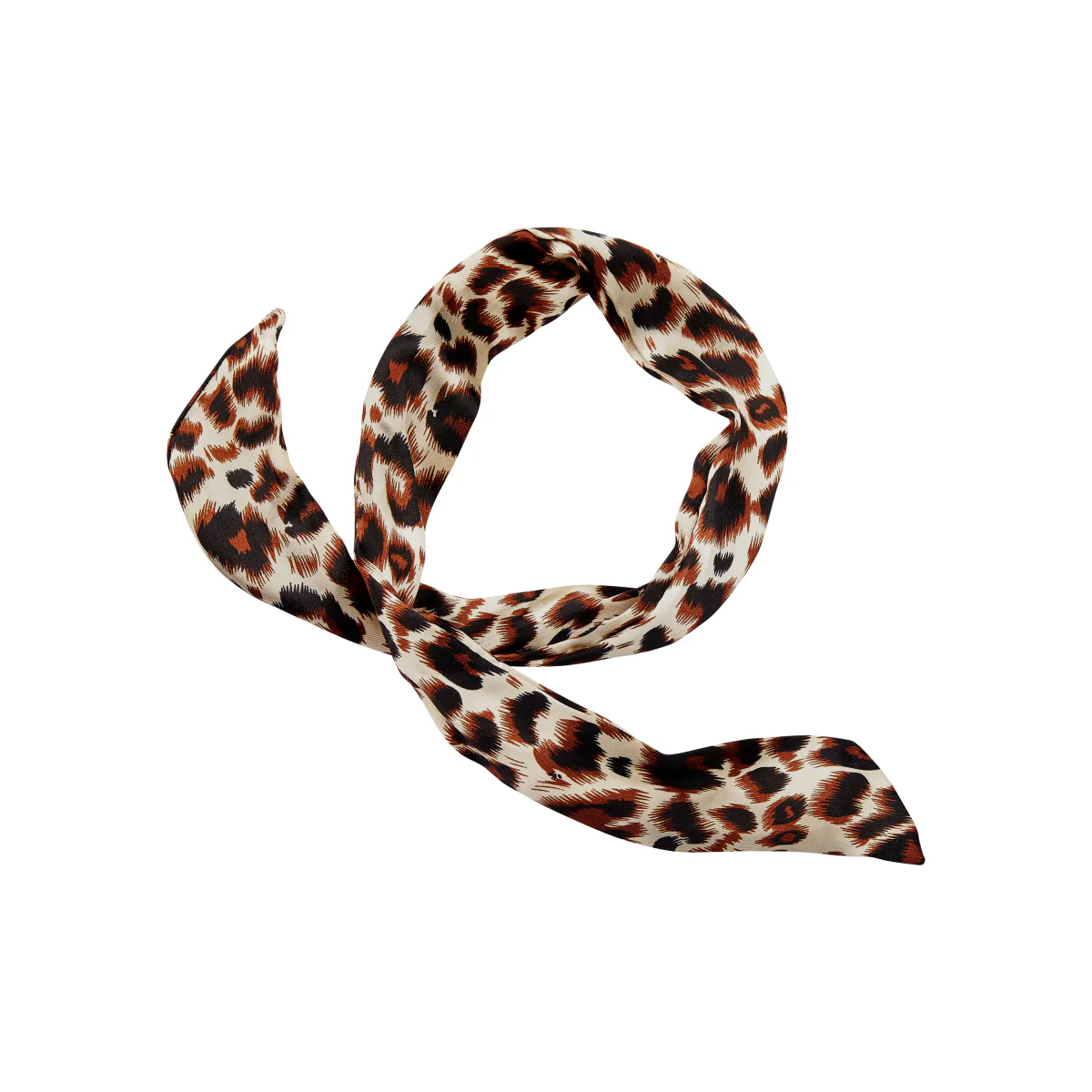KISS Colors & Care Silky Satin Flex Wired Scrunchies – Black/Leopard - Image 3