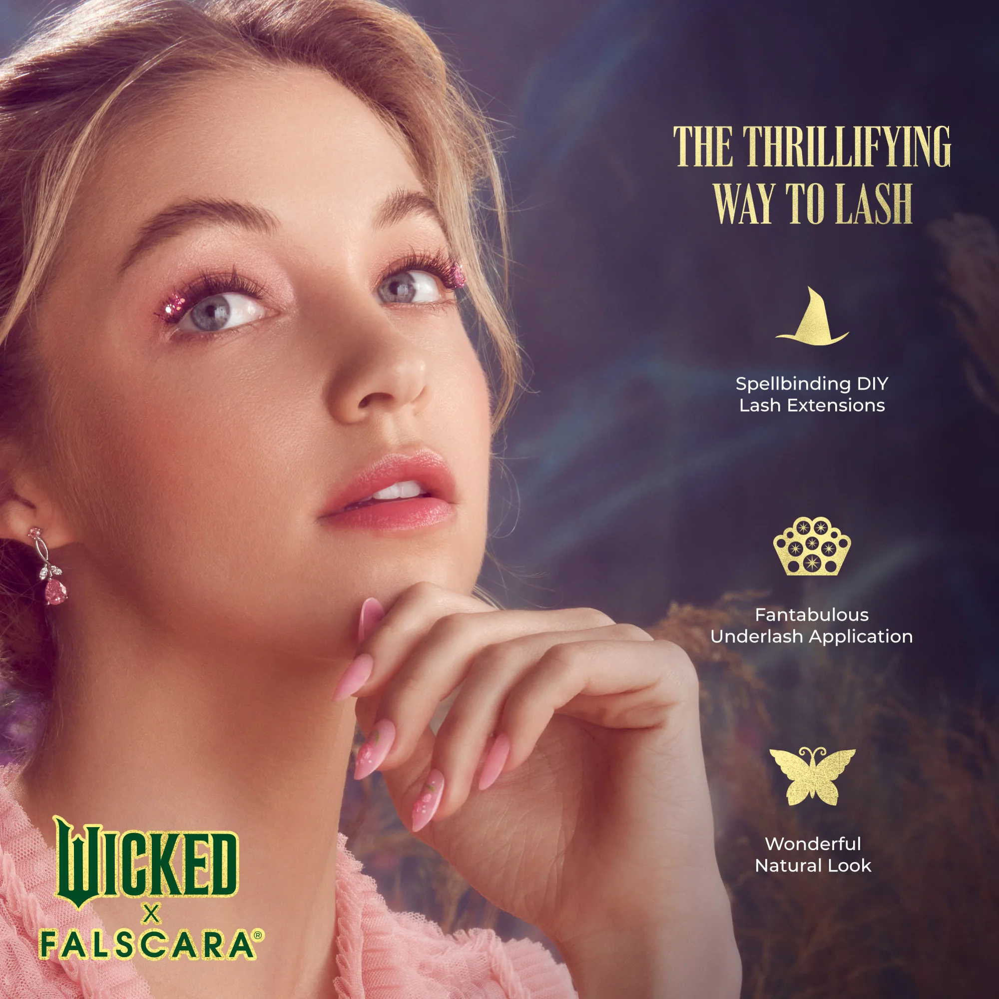 WICKED X FALSCARA False Eyelashes - Shimmering Shine - Image 8