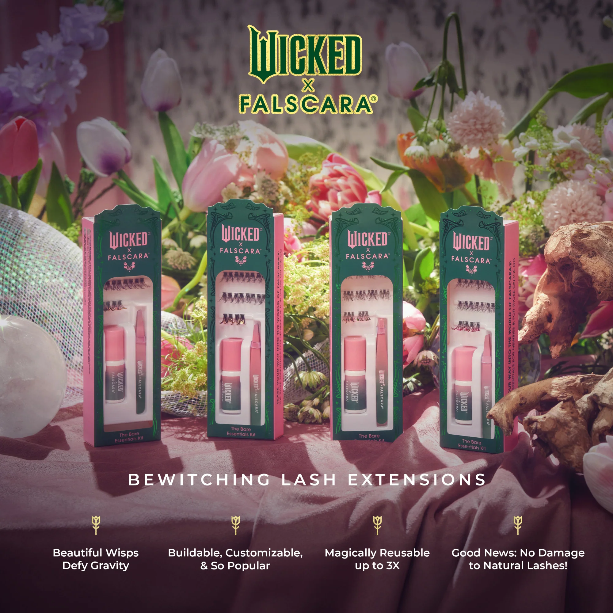 WICKED X FALSCARA False Eyelashes - Shimmering Shine - Image 9